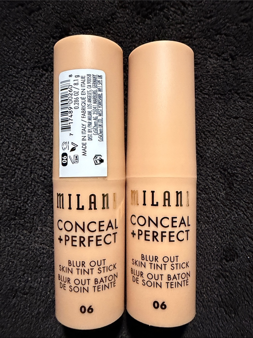 Milani Conceal + Perfect Skin Tint Sticks in Peach Beige